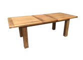Danube Oak 1.4 m Extending Dining Set W/Chairs & Bench